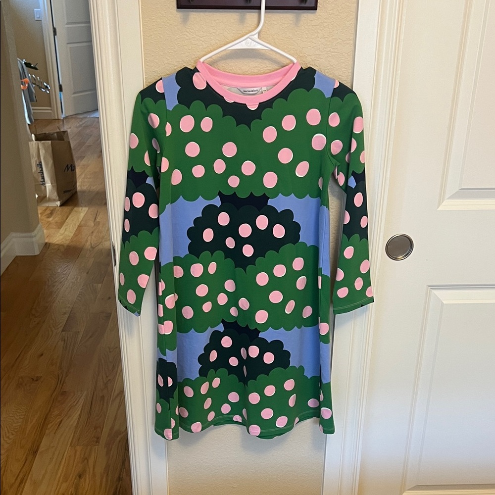 Marimekko Kids Dress - Green, Pink, Blue
